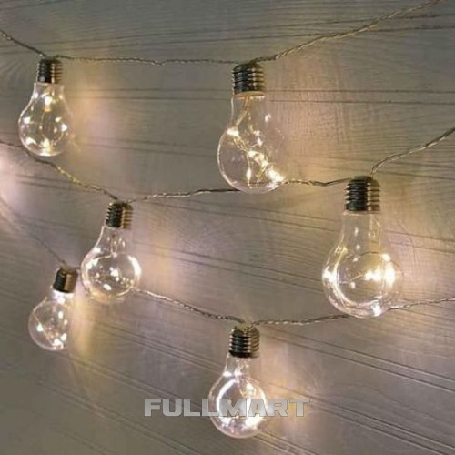 Гирлянда Эдисона 75LED 2,5м цвет Синий 220v